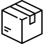 Icon für den Lieferumfang: Ein stilisiertes Paket-Symbol zur Kennzeichnung des Packungsinhalts.